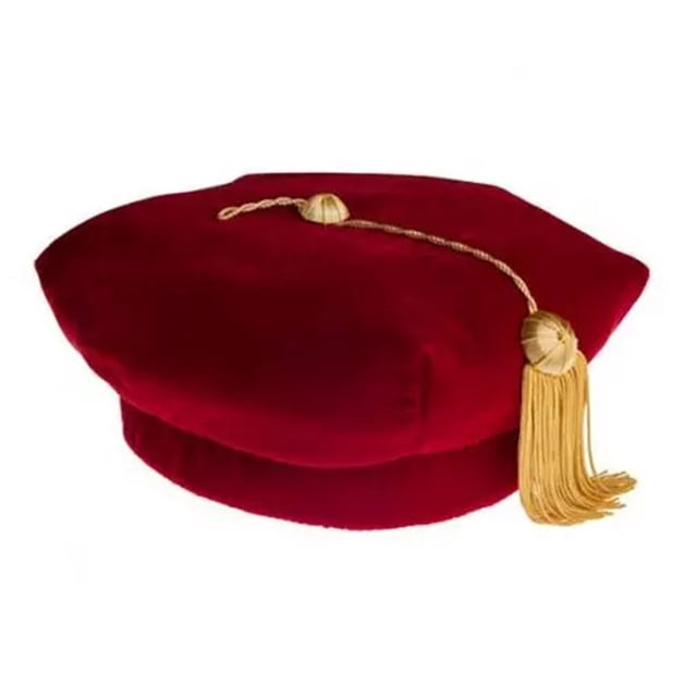 Ywoagh Sport Cap 2025 Graduate Doctor Velvet Hat Tutor Hat Bachelor's Graduation Cap Adjustable Caps for Men