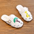 thumbnail image 4 of FRSASU Kids Sandals Children Boys Girls Summer Animal Leather Slipper Casual Sandals Shoes Yellow 8(26), 4 of 7