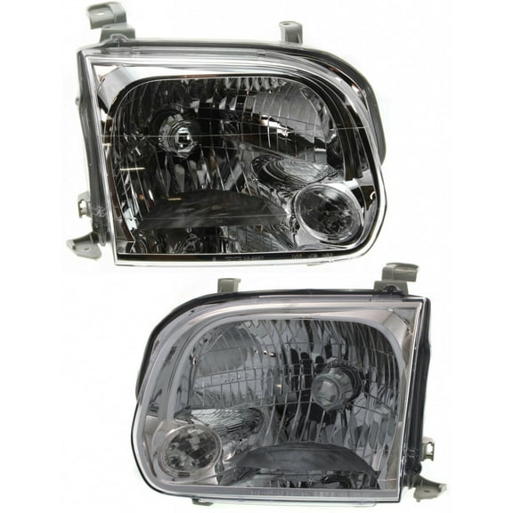 For 2005-2007 Toyota Sequoia Headlight Driver and Passenger Side DOT Certified Bulbs Included TO2502158 TO2503158 - Replaces 81150-0C031, 81110-0C031 ;