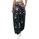 thumbnail image 1 of Gibobby Pantalones para mujer cintura alta para el frío Pantalones para mujer Cómodos pantalones de chándal con estampado en la parte inferior Bolsillos Cintura alta(Negro,M), 1 of 4