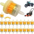 thumbnail image 1 of 20pcs Motorcycle Filters Motorcycle Inline Filter Inline Gas Filter Clear Motorcycle Fuel with Magnets for Lawn Mower Car Motorcycle Scooter Moped Diesel Moped, 1 of 5