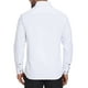 thumbnail image 3 of Camisas de vestir formales de hombre de estilo CHIC INSPIRAR con cuello de colores contrastantes y manga larga, botón hacia abajo, S blanca, 3 of 6