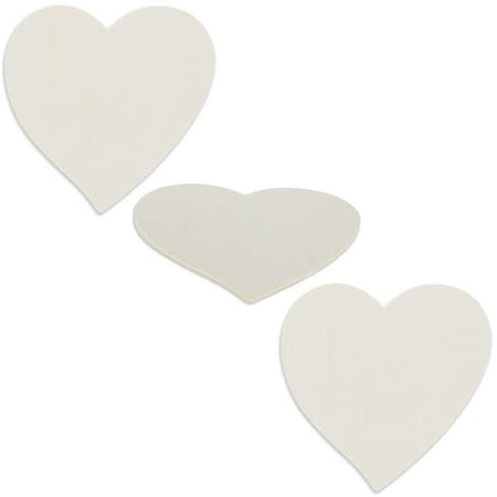 3 Inch Rubber Heart - BestPysanky Set of 3 4.75 Inches Unfinished Wood Heart Cutout