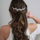 thumbnail image 1 of Plata # D boda cristal pelo vides flor hoja tocados accesorios para el cabello de boda para novia, 1 of 4