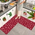 thumbnail image 4 of kladzum Christmas Kitchen Floor Mats Set of 2 Household Carpet Entrance Doormat Stain Resistants Kitchen Mats for Floor Doorway Foot Mat for Home Room Holiday Decor, 4 of 6