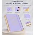 thumbnail image 4 of Planificador NOTBOKPA 2026-2027, 18 meses semanales y mensuales, color morado, 4 of 7