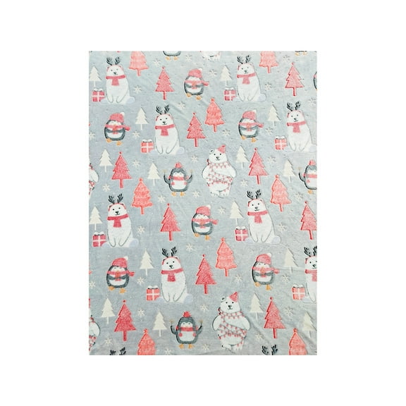 Cheapark 50x60 Inch Glow-in-the-Dark Snowflake Throw Blanket - Magical Light-Up Design for Christmas & Birthday, Soft Sleeping Strip