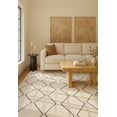 thumbnail image 3 of Rug Branch Modern Boho Hand-Tufted Beige Black Indoor Area Rug - 8x10, 3 of 7