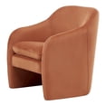 thumbnail image 2 of New Pacific Direct Zella 19.5" Velvet Fabric Accent Arm Chair - Alamo Terracotta, 2 of 9