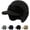 Black a, variant on Blocking Knitted Hats with Ear Flaps and Wool Brim, Fur-Lined Warm Stylish Baseball Beanie for Cold Weather