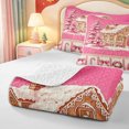 thumbnail image 4 of Manfei Xmas Kawaii Snowflake Quilt Full,Traditional Farm Cattle Full Bedspread Sets,3-Piece,1 Coverlet and 2 Pillowcases, 4 of 7