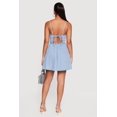 thumbnail image 3 of Women's Open Tie Back Sweetheart Denim Dress, 3 of 3