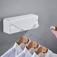 thumbnail image 3 of Corde à Linge Rétractable, 4,2m Corde à Linge Réglable Extensible, Poteau de Séchage Extérieur, Corde à Linge Extérieure, pour Intérieur d'Hôtel, Salle de Bain, Balcon, Jardin Noir, 3 of 5