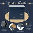 thumbnail image 3 of 36'' Bathroom Vanity with Sink, Freestanding Bathroom Cabinet with 4 Drawers and Soft-closing Hinge, Modern Bathroom Vanity with Wood Frame, Painted Finish, 3 of 9