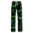 thumbnail image 5 of LHVUOA Womens Halloween Comfy Pajama Pants Fashion Halloween Printed Sleepwear Pant Casual Elastic Waist Pajama Pants, 5 of 6