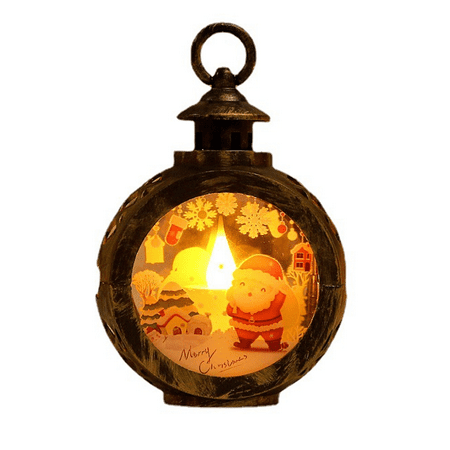 

Christmas decoration supplies led small round light portable lantern gift window decoration pendant