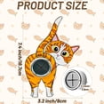 thumbnail image 3 of Clearance Hooks under $5,Cat Butt Towel Holder Round Towels Hooks With Adhesive Backing Wall Mount Dishcloth Hook Hanger Dark Brown Cat Hanging Decorations For Home Kitchen Shower Bathroom Cabi, 3 of 8