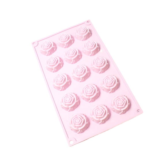 Install Silicone Soap 15 Hole Small Rose Silicone Suitable For Making As Well As Making Moisturizing Soap Cookies Chocolate Mooncakes Etc