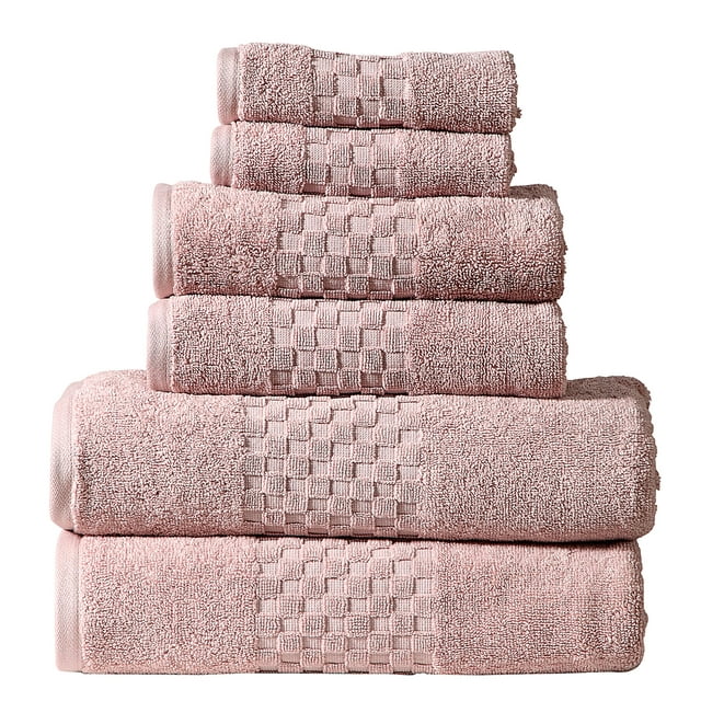 Luxury 100% Cotton 6-Piece Towel Set, 650 GSM Hotel Collection, Super ...