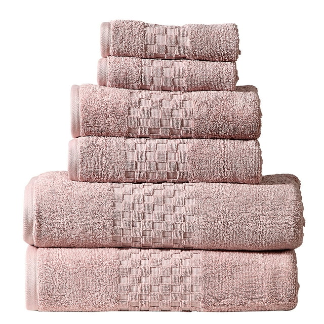 Luxury 100 Cotton 6Piece Towel Set, 650 GSM Hotel Collection, Super