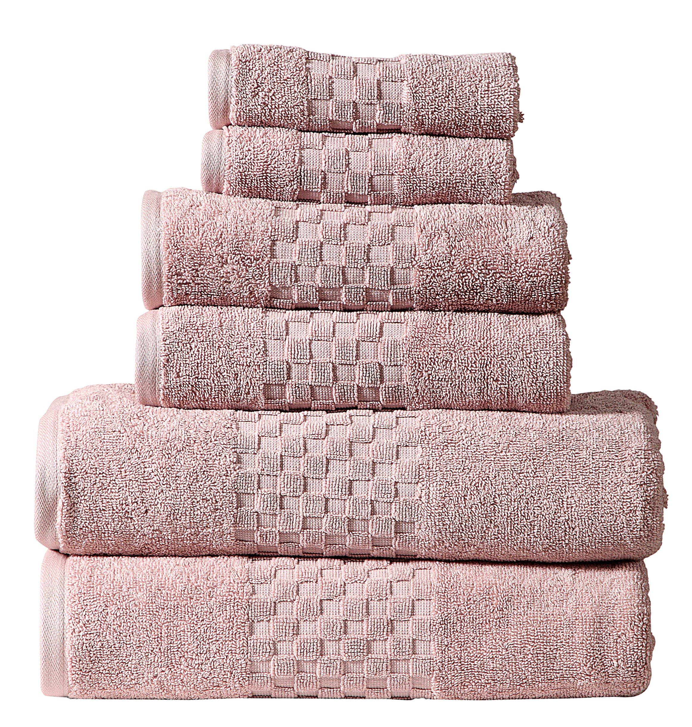 Luxury 100% Cotton 6-Piece Towel Set, 650 GSM Hotel Collection, Super ...