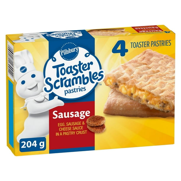 Pillsbury Toaster Scrambles Pastries, Egg, Sausage and Cheese Sauce