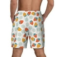 thumbnail image 4 of Balery Floral Strawberr Mens Swim Trunks Swim Shorts for Men Quick Dry Inseam Beach Shorts with Compression Liner Pocket-Medium, 4 of 9