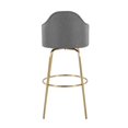 thumbnail image 5 of Lumisource Ahoy Set Of 2 Bar Stool With Gold Metal B30-AHOYUP CLAIREG2 AUGY2, 5 of 7