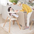 thumbnail image 3 of Costway 6-in-1 Convertible Wooden Baby Highchair Infant Feeding Chair with Removable Tray, 3 of 9
