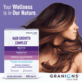 thumbnail image 5 of Granions Hair Growth Supplements - Biotin, Keratin & Amino Acids, Zinc & Selenium Pills - 90 Tablets, 5 of 9