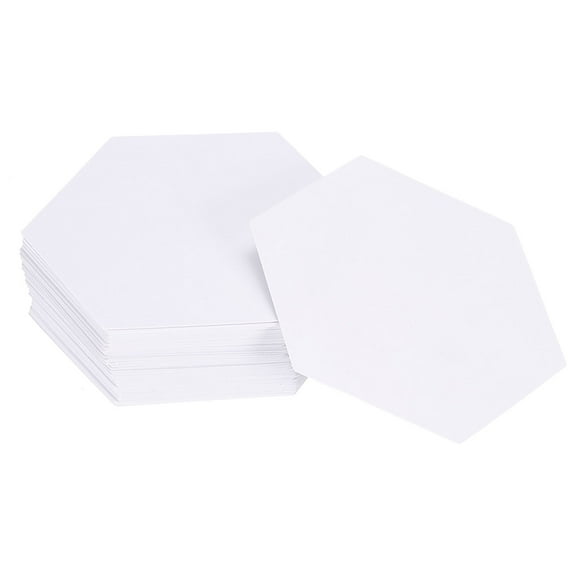 100 Count Hexagon Paper Piecing Paper for Quilting, 1.25-Inch English Paper Piecing Template, Foundation Paper Pieces Patchwork Supplies