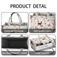 thumbnail image 4 of Large Capacity Tote Bag,Multicolor Christmas Deer Pattern Handbag Fashion Luxury Tote Bag,15.7"x13"x 5.1" Inches,Laptop Compatible, 4 of 6