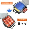 thumbnail image 4 of OPUX Premium Insulated Lunch Box, Soft School Lunch Bag for Kids Boys Girls, Leakproof Small Lunch Pail Men Women Work, Reusable Compact Cooler Tote Lunchbox for Office Adult, Grey, 4 of 7
