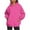 Hot Pink#1, variant on Titcea Hoodies for Women Oversized Solid Color Long Sleeve Fleece Sweatshirt Trendy Pullover Sweaters with Pockets