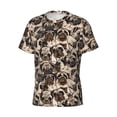 thumbnail image 5 of Vsdgher Cute French Bulldog Print Men's Dry Fit Mesh Athletic Shirts Moisture Wicking Tennis T-Shirt Tops, 5 of 9