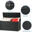thumbnail image 3 of DEXTRUS Weatherproof Deck Box Patio Garden Pool Storage Organizer Large Outdoor Container, Black, 3 of 6