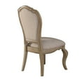 thumbnail image 4 of Acme Furniture Chelmsford Side Chair (Set-2) Beige Fabric & Antique Taupe, 4 of 6