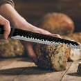 thumbnail image 4 of 8 inch Forged Bread Knife Chef Kitchen Knife Japanese Damascus Stainless Steel, 4 of 5