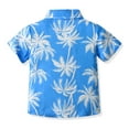 thumbnail image 4 of Miqool Toddler Boys Girls Hawaiian Shirt Kids Tropical 3D Print Short Sleeve Button Down Shirts for 12Months-9 Years Old, 4 of 9