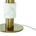 thumbnail image 2 of Renwil Pirot 27" Tall Antique Brushed Brass Iron Table Lamp With Tapered Linen Shade, 2 of 6