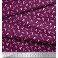 thumbnail image 2 of Soimoi Polyester Crepe Fabric Dot,Cricket Player & Bat Sports Print Fabric by Yard 52 Inch Wide, 2 of 3