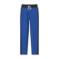 thumbnail image 6 of Jalioing Casual Sport Sweatpants for Men Color Block Wide Leg Drawstring Waist Joggers with Pocket Workout Trousers, 6 of 9