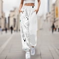 thumbnail image 1 of WILLBEST Pantalones Casuales para Mujer, Cómodos Pantalones Deportivos con Estampado de Halloween, Cintura Elástica Suave, Ideales para Uso Diario y Relajación 26 Grande, 1 of 4