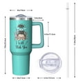 thumbnail image 3 of 1pc Nurse 40oz Tumbler with Straw & Handle - Insulated Stainless Steel Cup | Holiday Gift for Man Women (Christmas, Valentine's, Birthday), 3 of 5