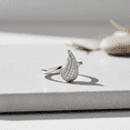 thumbnail image 6 of SilverCloseOut Sterling Silver Cz Swish Ring, 6 of 7