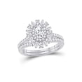 thumbnail image 1 of 14kt White Gold Oval Diamond Bridal Wedding Ring Band Set 1 Cttw, 1 of 4