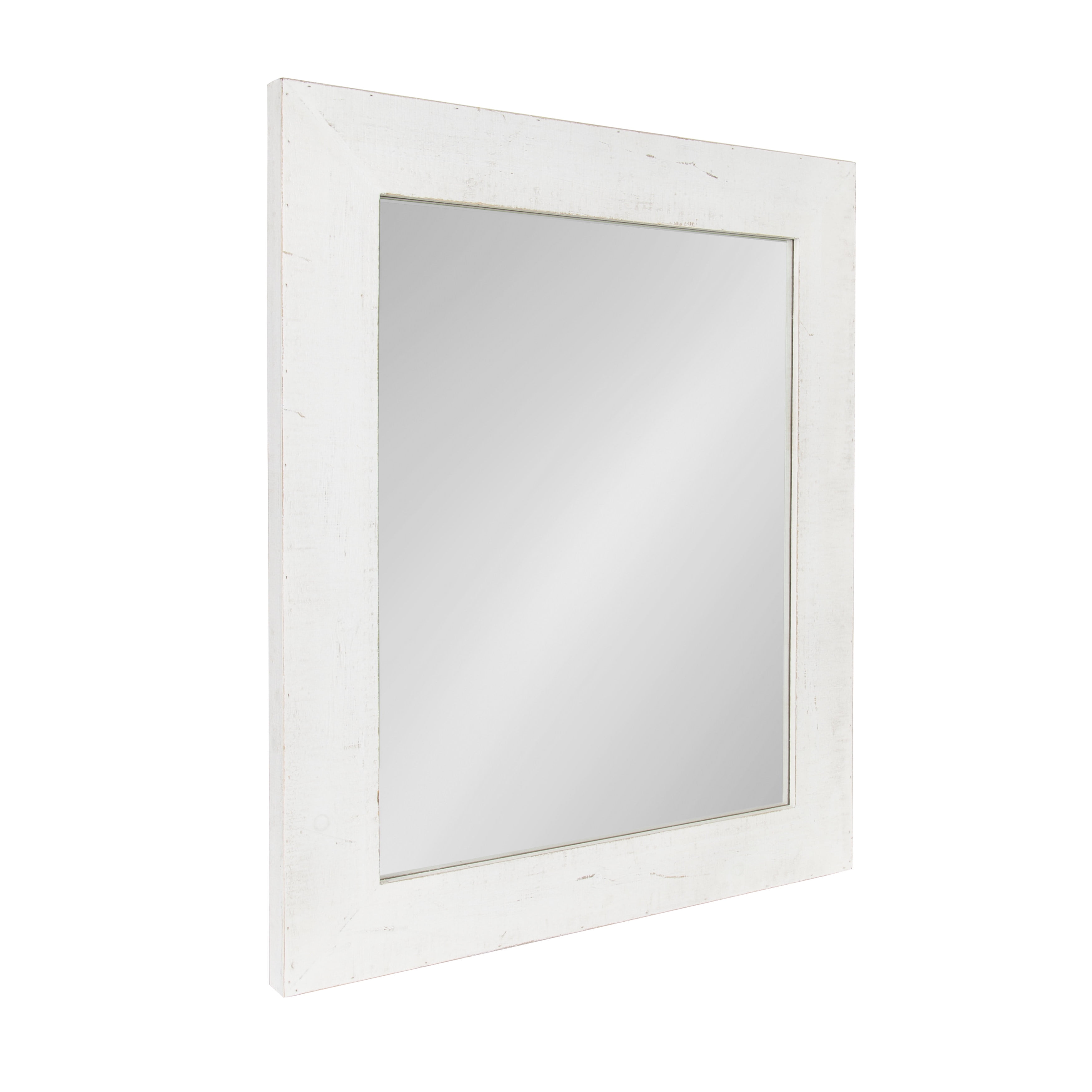 36 x 30 Kate and Laurel Garvey Wood Framed Wall Mirror Rustic Brown