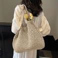 thumbnail image 2 of Women Large Straw Beach Bag Handmade Woven Shoulder Bags Hobo Tote Handbag Purse for Summer, 2 of 4