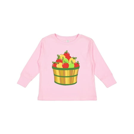 

Inktastic Basket of Apples Red Yellow Green Gift Toddler Boy or Toddler Girl Long Sleeve T-Shirt