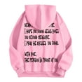 thumbnail image 5 of WENWU Womens Hoodie Long Sleeve Hoodies for Women Pullover Unisex Hoodie Pink Sweatshirts Womens Winter Tops Women's Clothes, 5 of 7